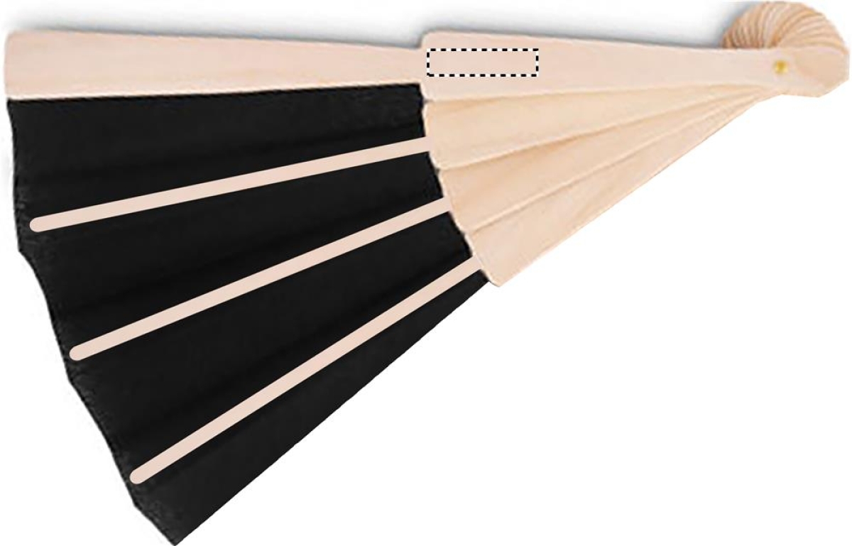 Fanny handwaaier - polyester - 41 x 22 cm - houten handvat - Back a