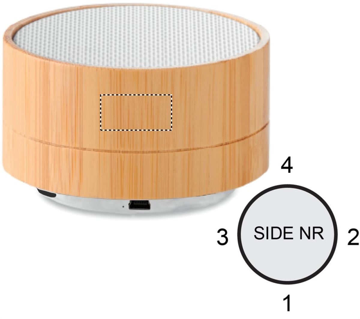 Sound bamboo bluetooth luidspreker - Side 4 upper