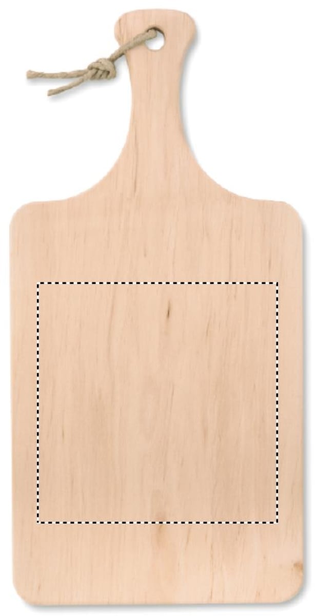 Snijplank 37 x 18 cm - elzenhout - Front laser