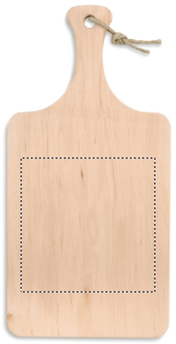 Snijplank 37 x 18 cm - elzenhout - Back laser