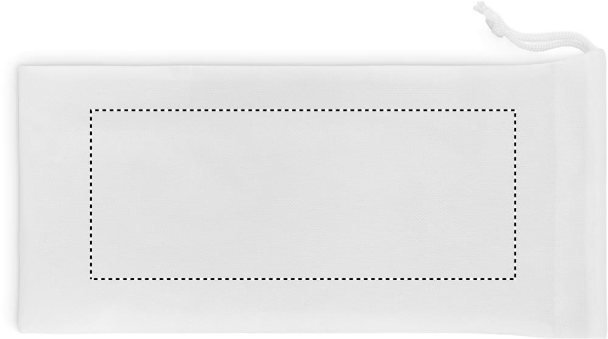 Flip flap hotelslippers in pouch - polyester - maat 43-44 - Pouch side 2