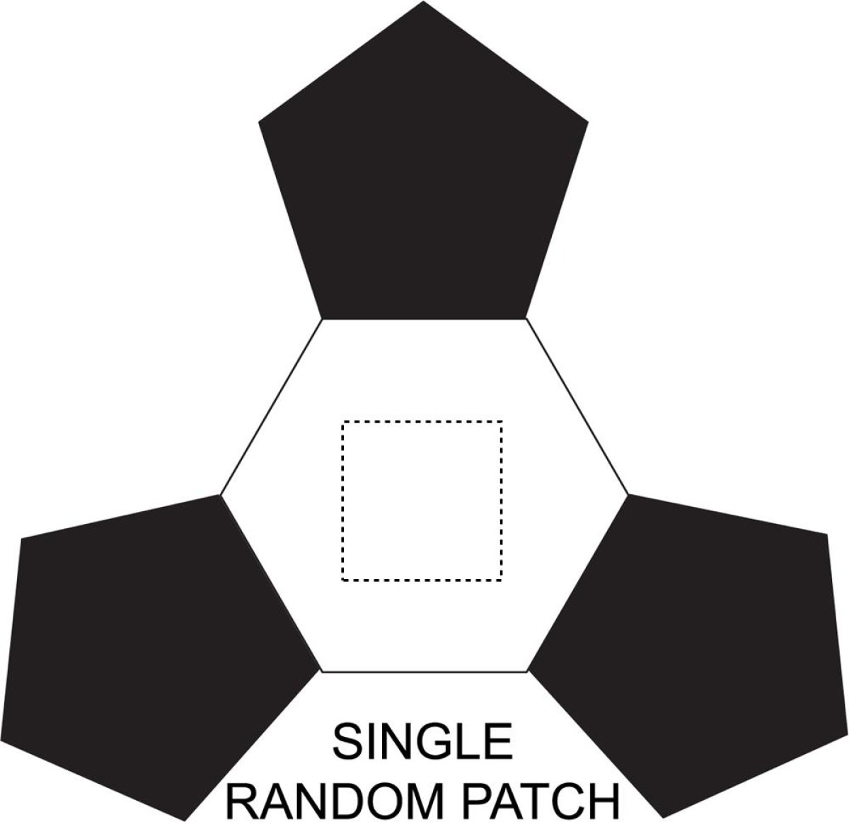 Kleine voetbal - Single random patch