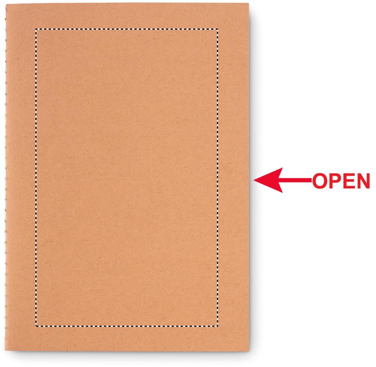 Mid Paper Book schrift - A5 - gerecycled papier - 40 vellen - kartonnen kaft - Front screen