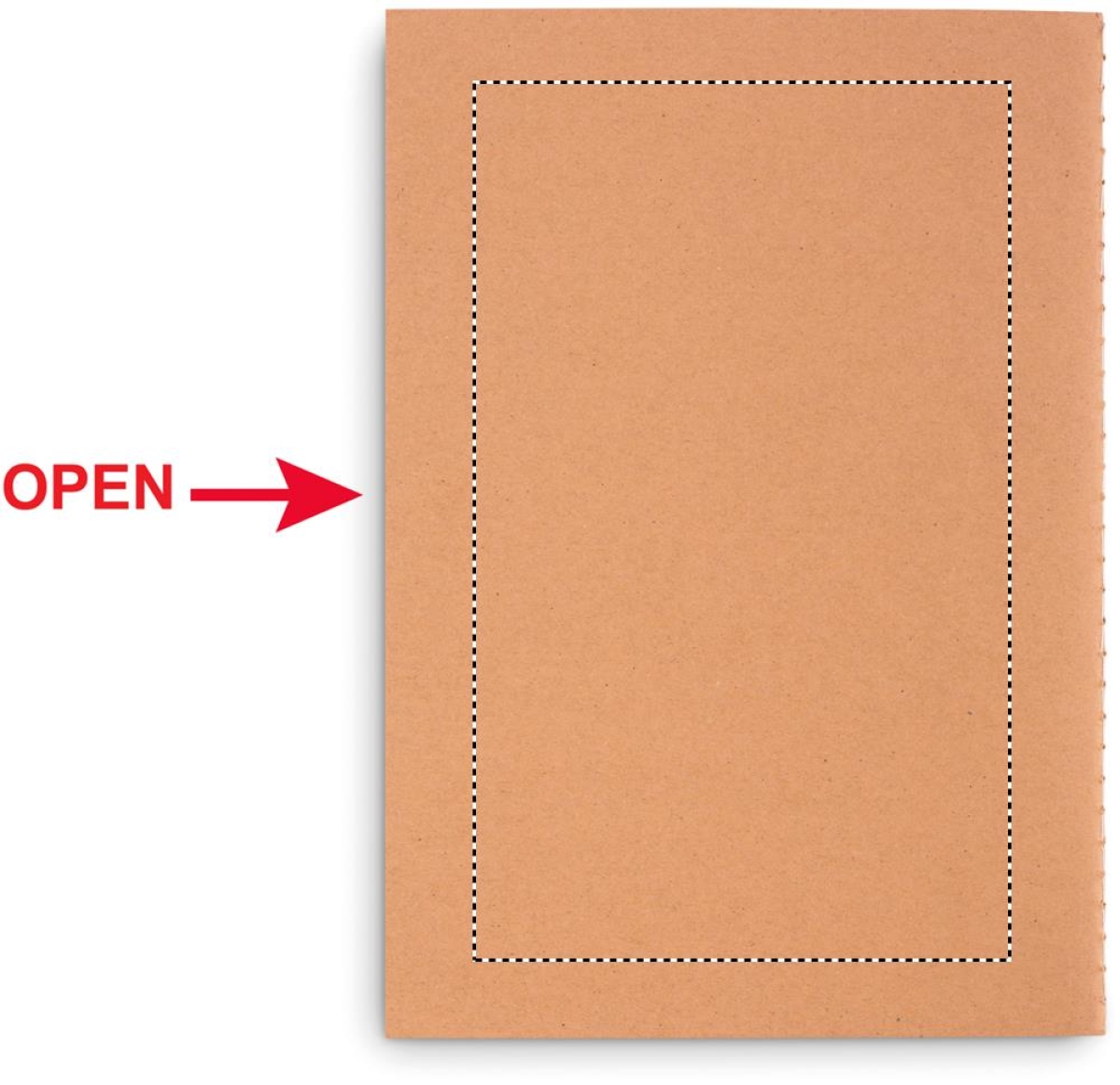 Mid Paper Book schrift - A5 - gerecycled papier - 40 vellen - kartonnen kaft - Back screen