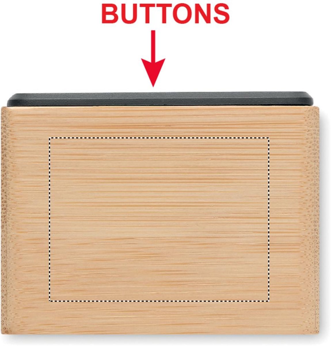 Bamboe klok met LED - Right