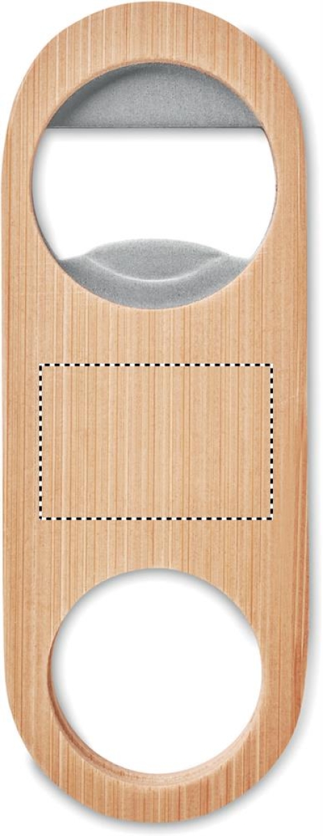 Valbamper flesopener - RVS en bamboe - Side 1