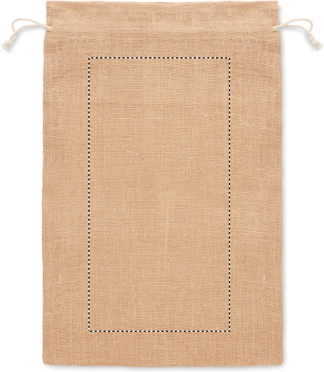 Large geschenkzak 30 x 47 cm - jute - Front Large geschenkzak 30 x 47 cm - jute - Front