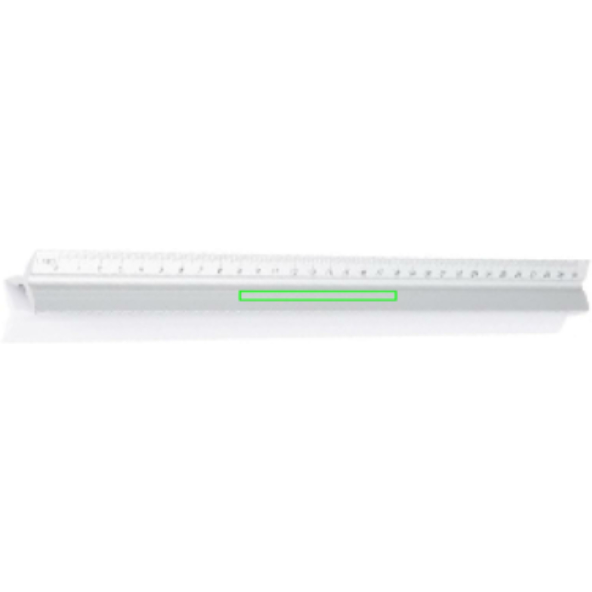 Driehoekige liniaal - aluminium - 30 cm - 5 schalen - Artikel