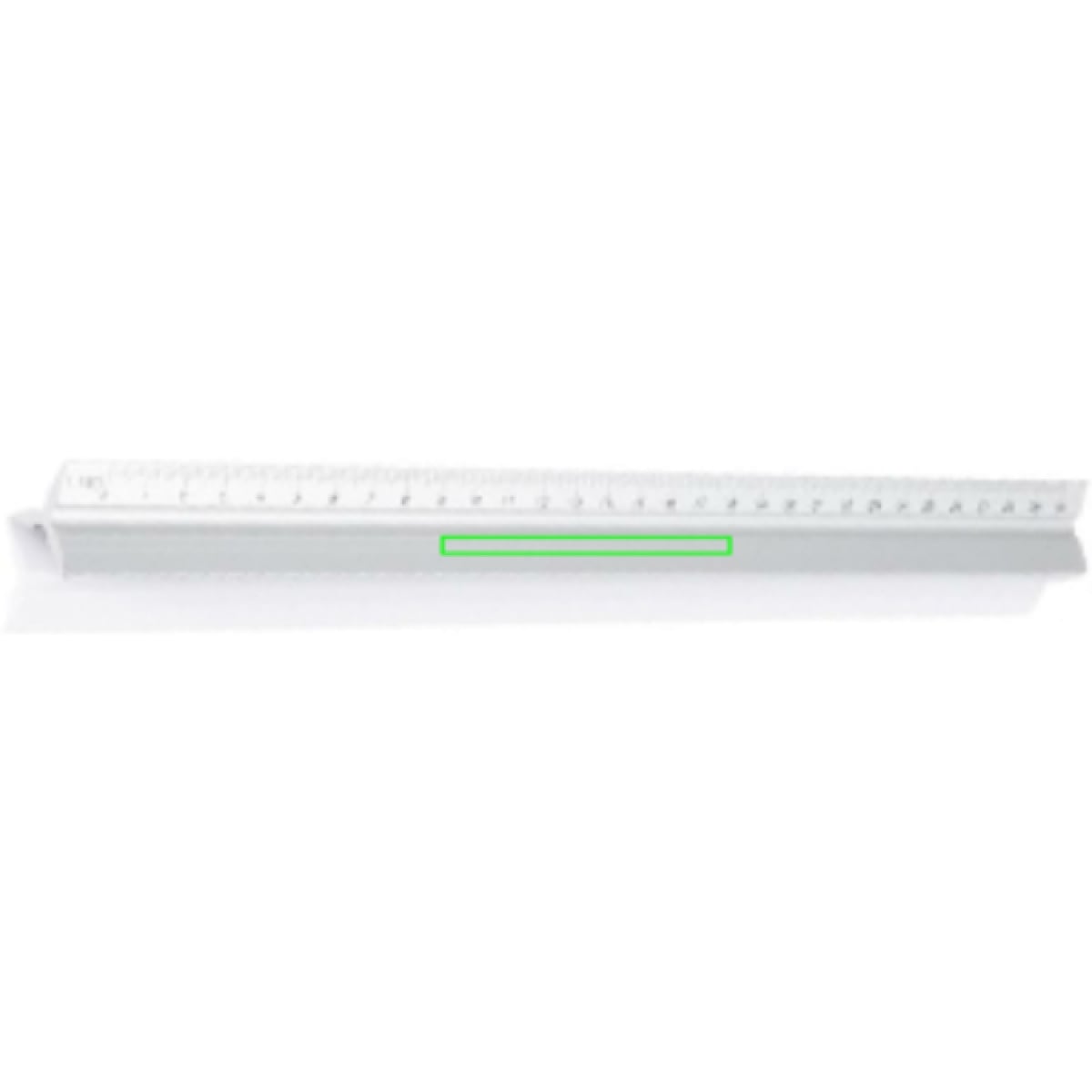 Driehoekige liniaal - aluminium - 30 cm - 5 schalen - Artikel