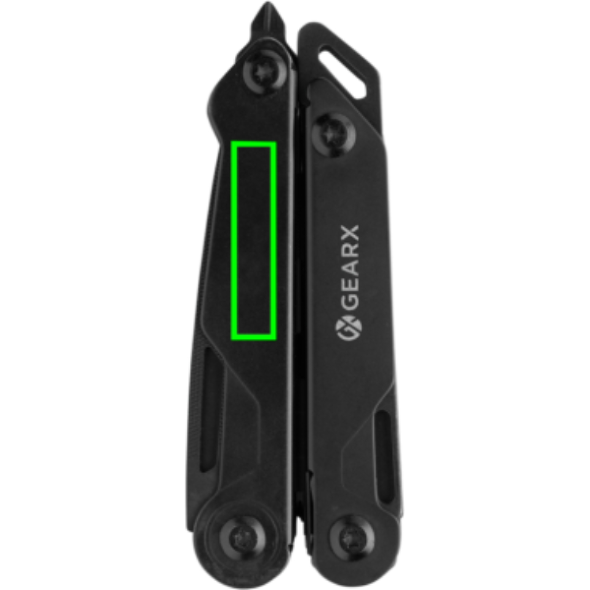 Gear X multitool - aluminium en RVS - 13 functies - in geschenkdoos - Artikel voorzijde links