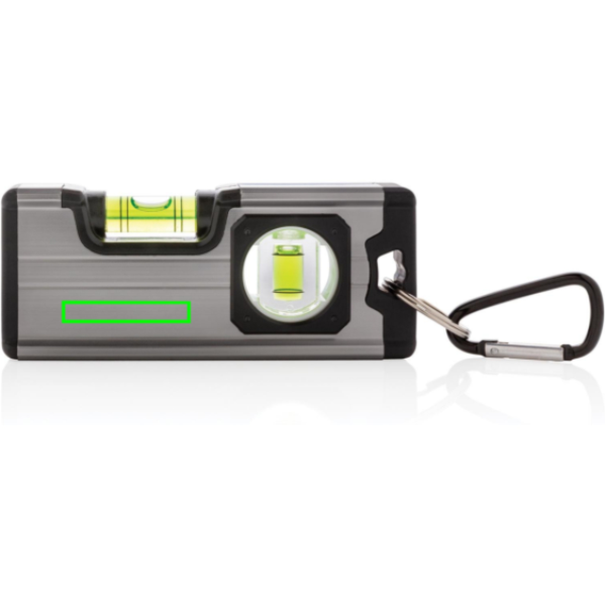 Magnetische waterpas medium - aluminium - 12x2cm - Artikel voorzijde