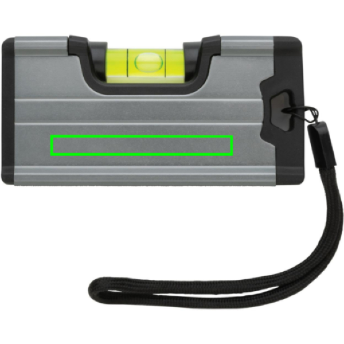 Zakformaat waterpas met magneet - aluminium - 10x4.8cm - Artikel voorzijde