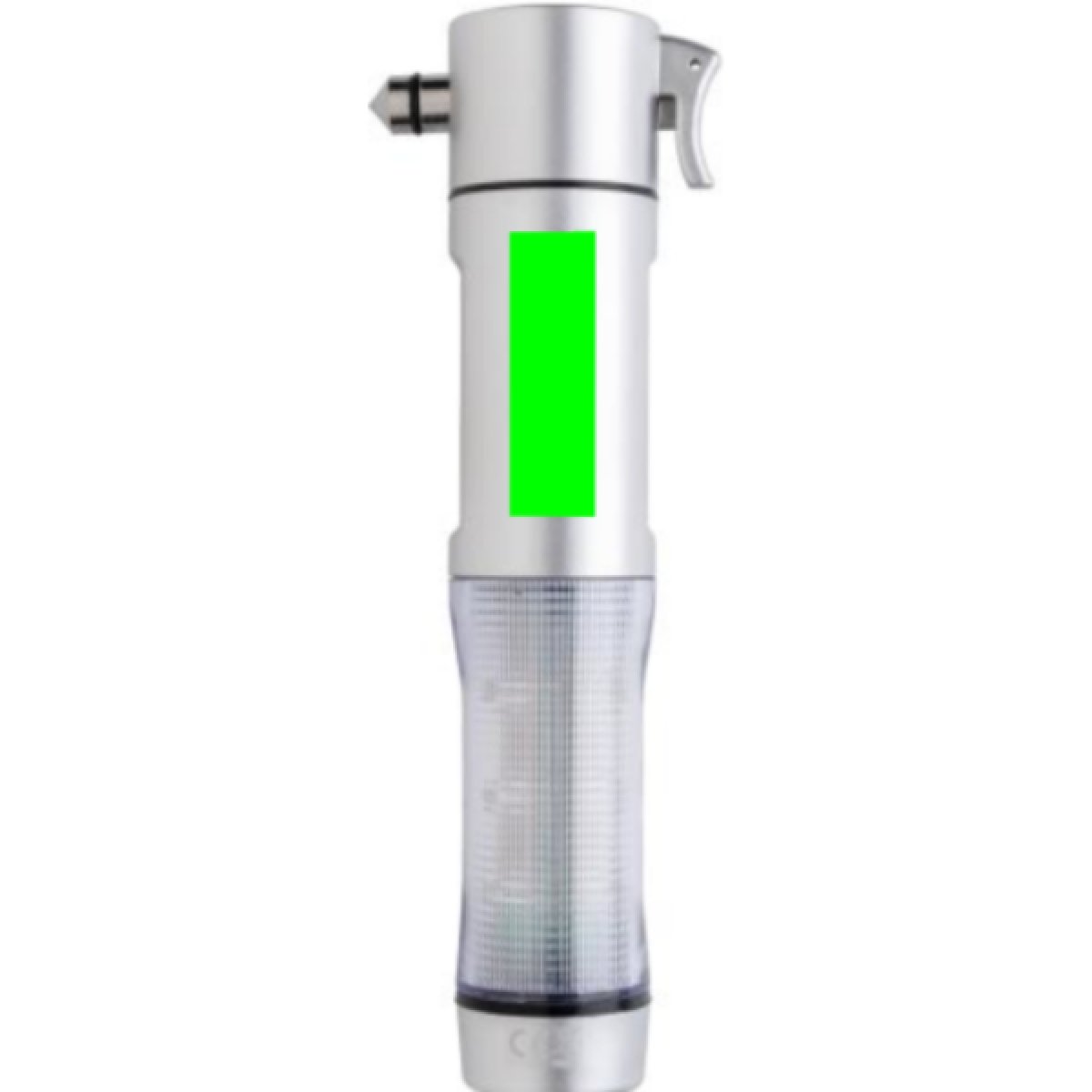 Veiligheidszaklamp met noodhamer - Artikel achterzijde Veiligheidszaklamp met noodhamer - Artikel achterzijde