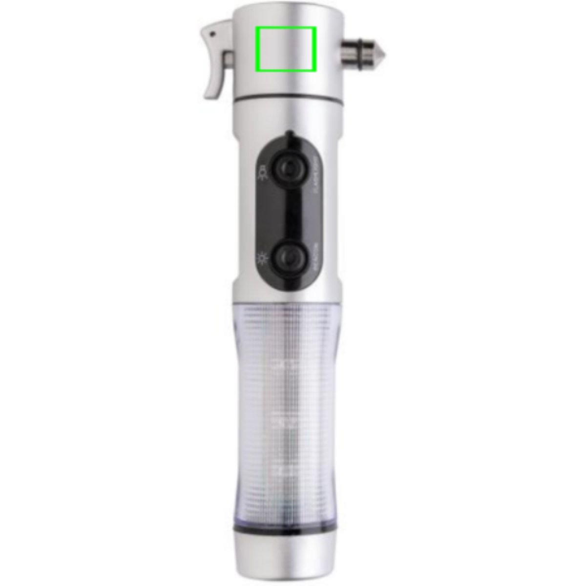 Veiligheidszaklamp met noodhamer - Artikel voorzijde Veiligheidszaklamp met noodhamer - Artikel voorzijde