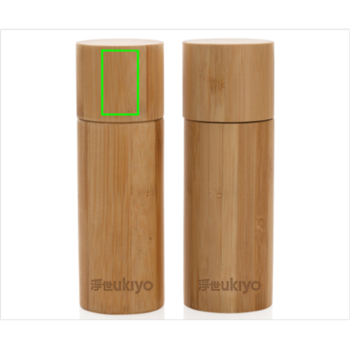 Ukiyo bamboe zout- en pepermolenset - Artikel achterzijde boven