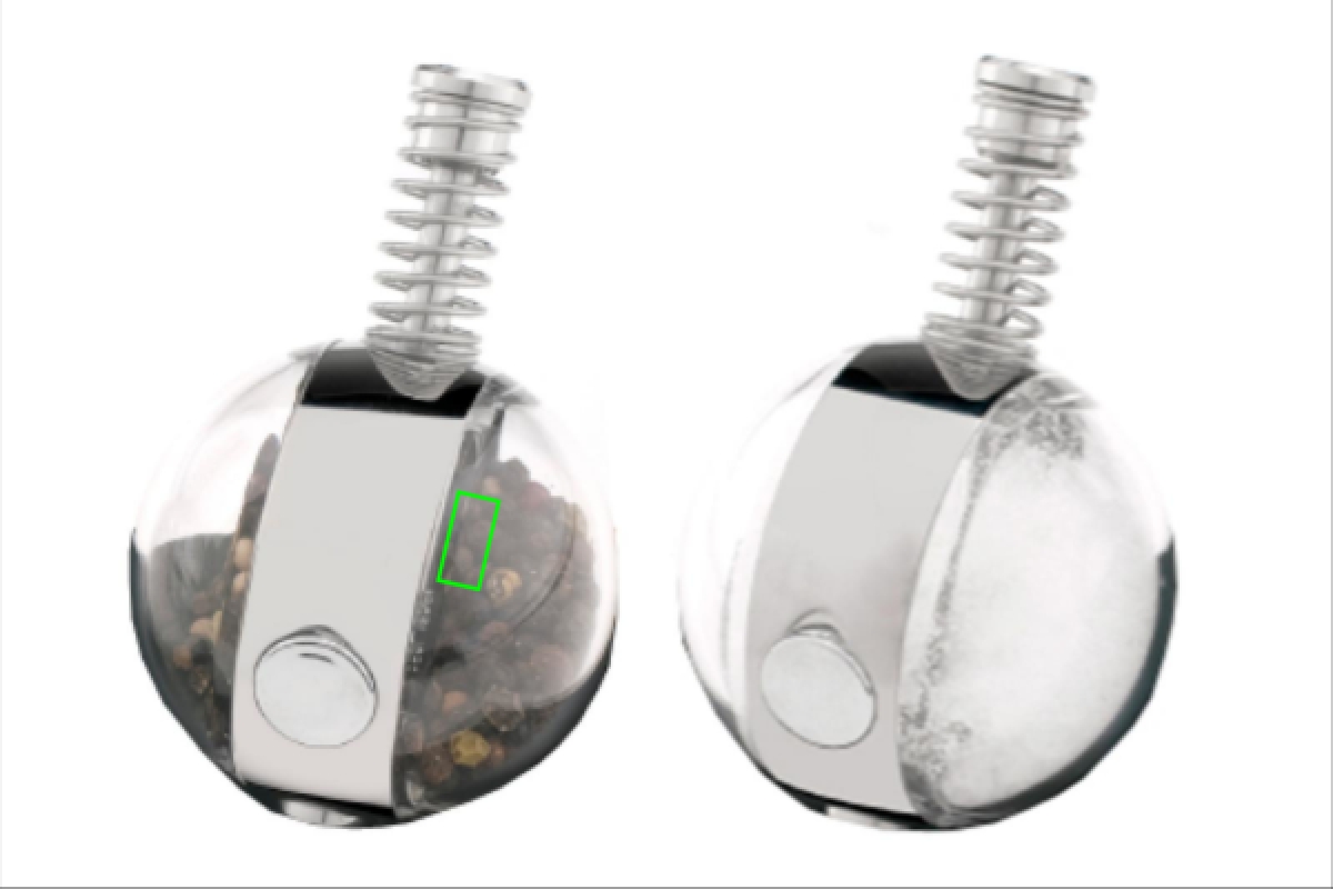 Planet peper & zout set - Artikel zijkant