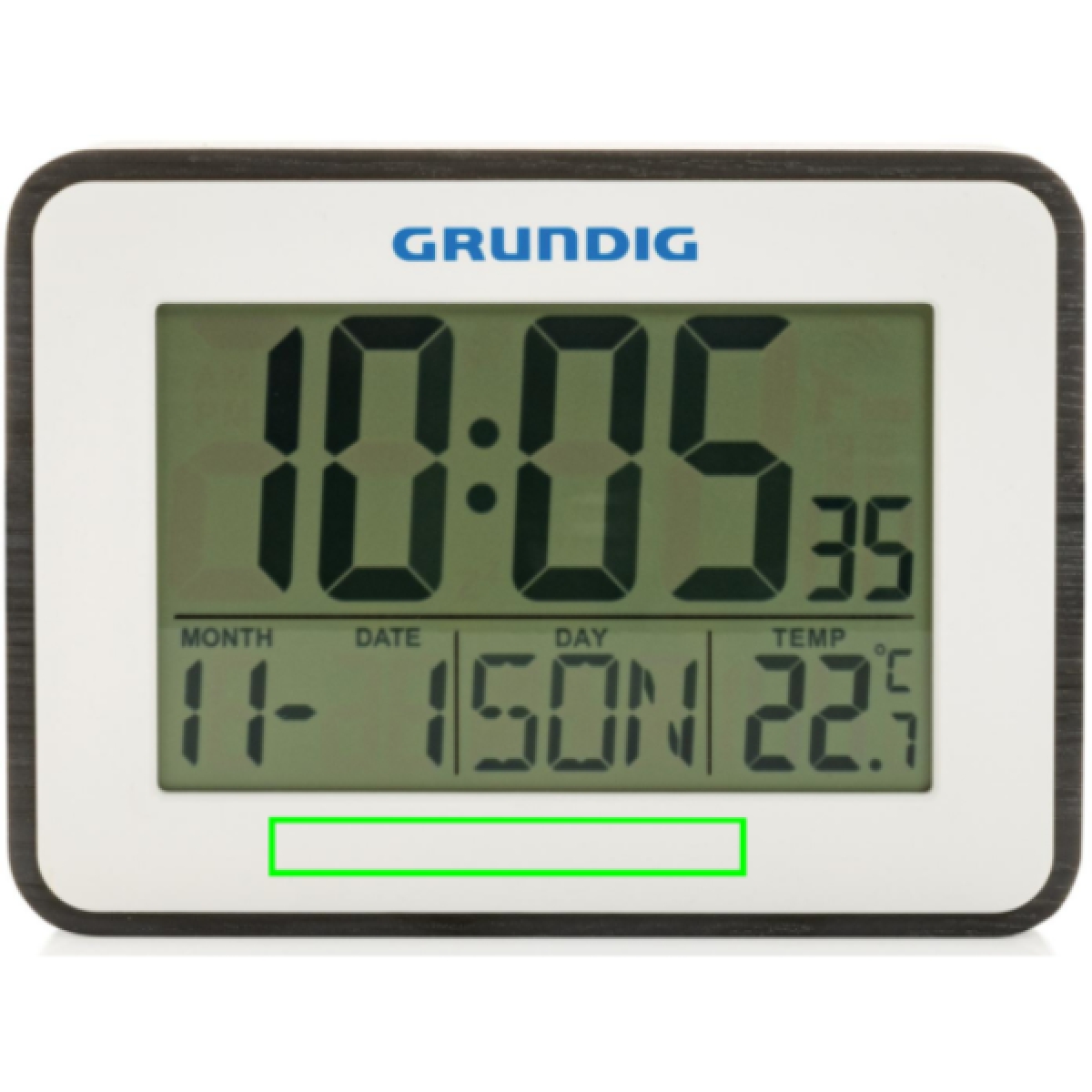 Grundig weerstation met alarm en kalender - Artikel voorzijde onder