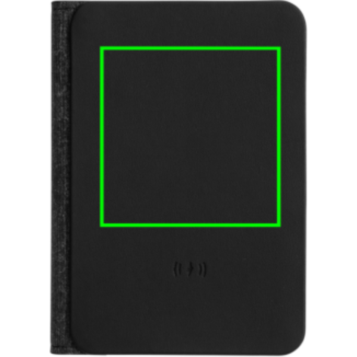 Trackmate paspoorthouder - rPET polyester - wereldwijd gebruikbaar - herlaadbaar - FSC® mix geschenkverpakking - Artikel voorzijde