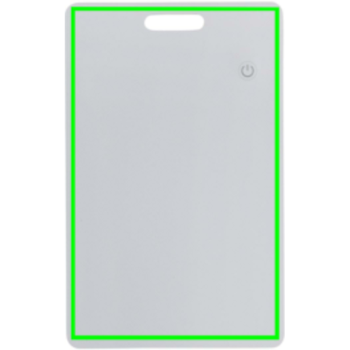 Findit tracer-kaart - gerecycled ABS - dun ontwerp - oplaadbaar - Artikel voorzijde