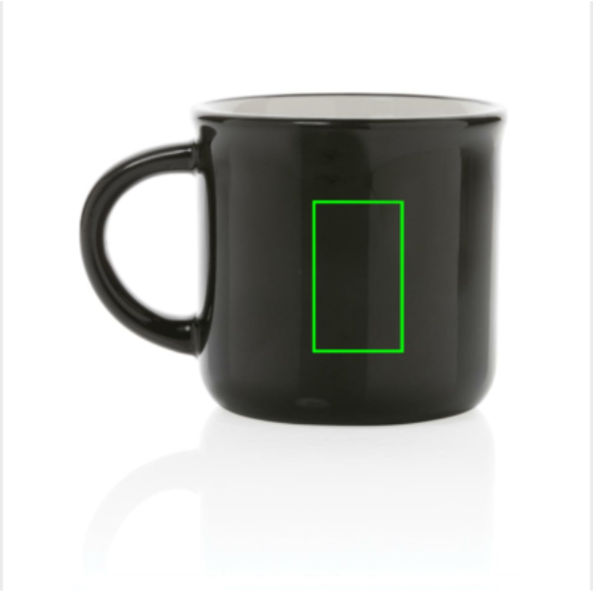 Vintage mok 280ml - keramiek - gekleurd - Artikel achterzijde