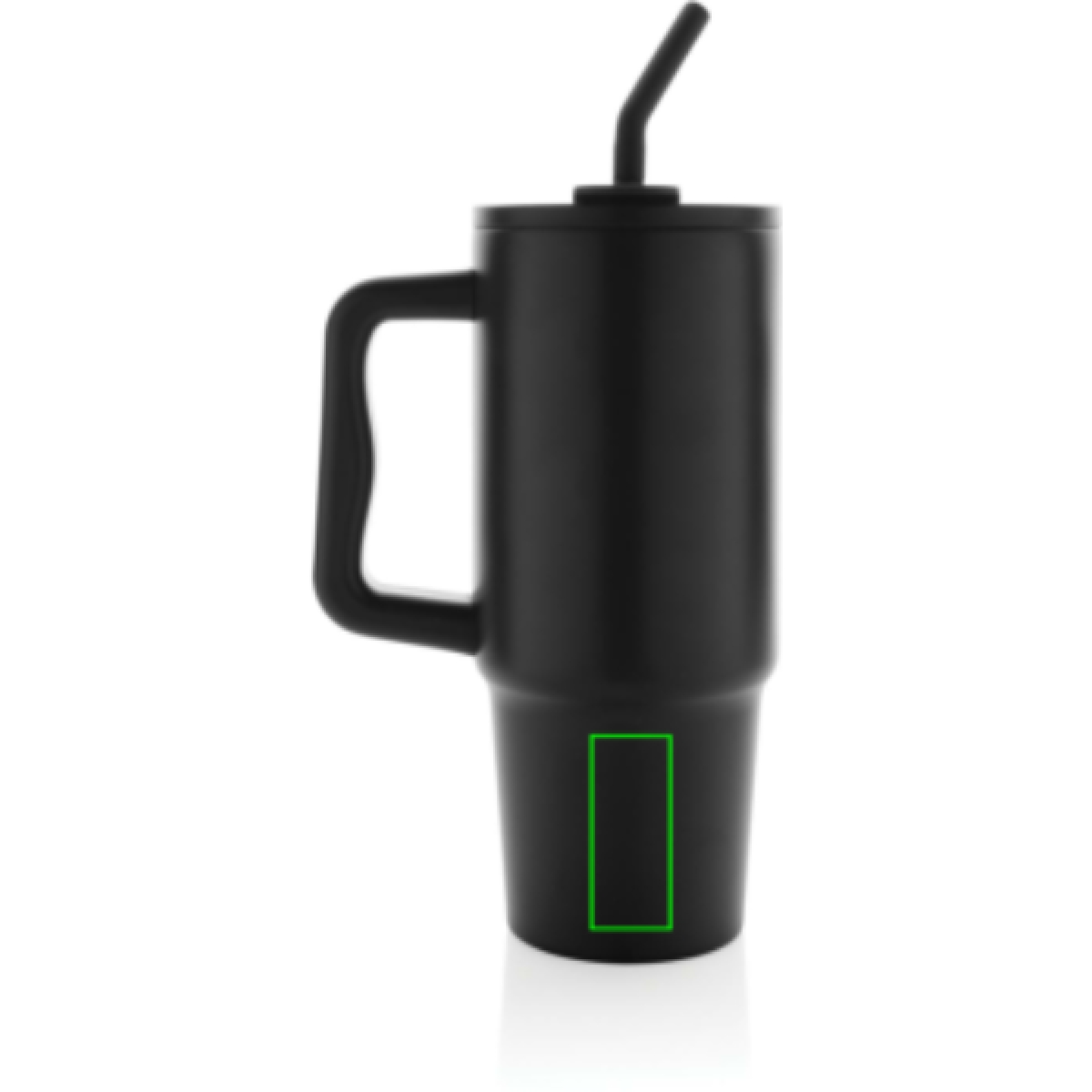 Embrace deluxe drinkbeker 900ml - roestvrij staal - met handvat - Artikel achterzijde beneden