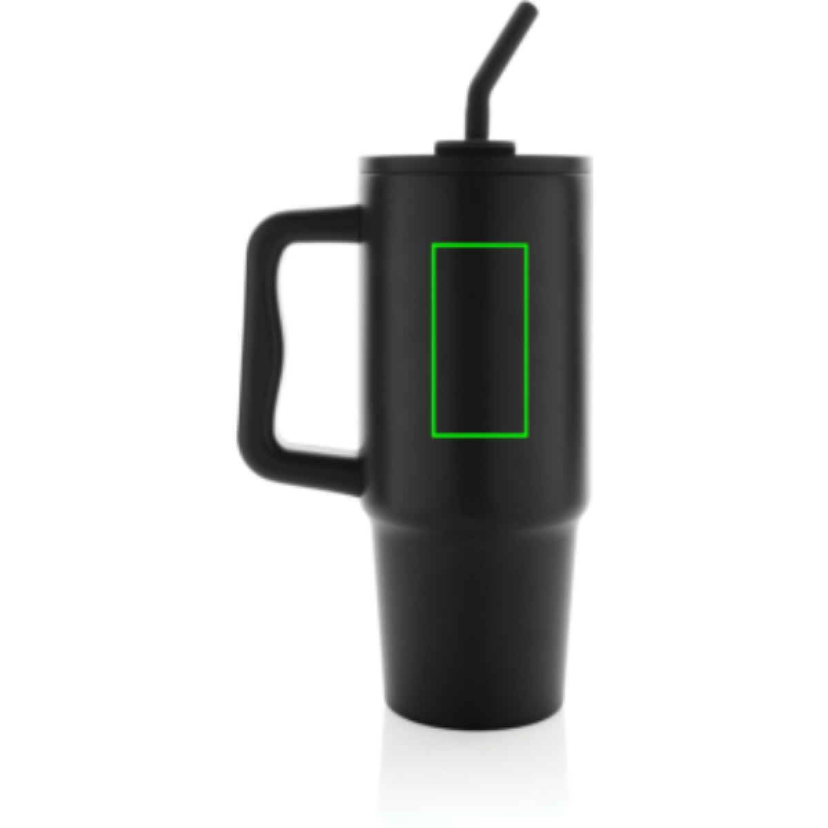 Embrace deluxe drinkbeker 900ml - roestvrij staal - met handvat - Artikel achterzijde boven