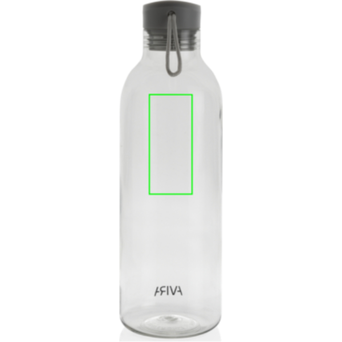 Alvira waterfles 1000 ml - rPET - transparant gekleurd - Artikel achterzijde boven
