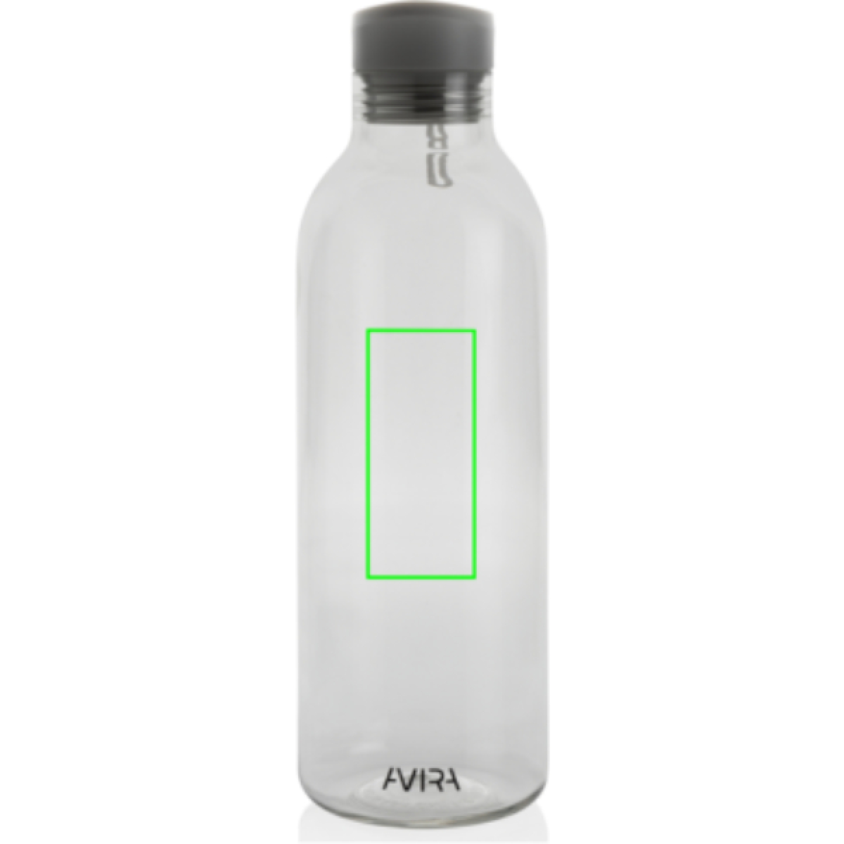 Alvira waterfles 1000 ml - rPET - transparant gekleurd - Artikel voorzijde midden