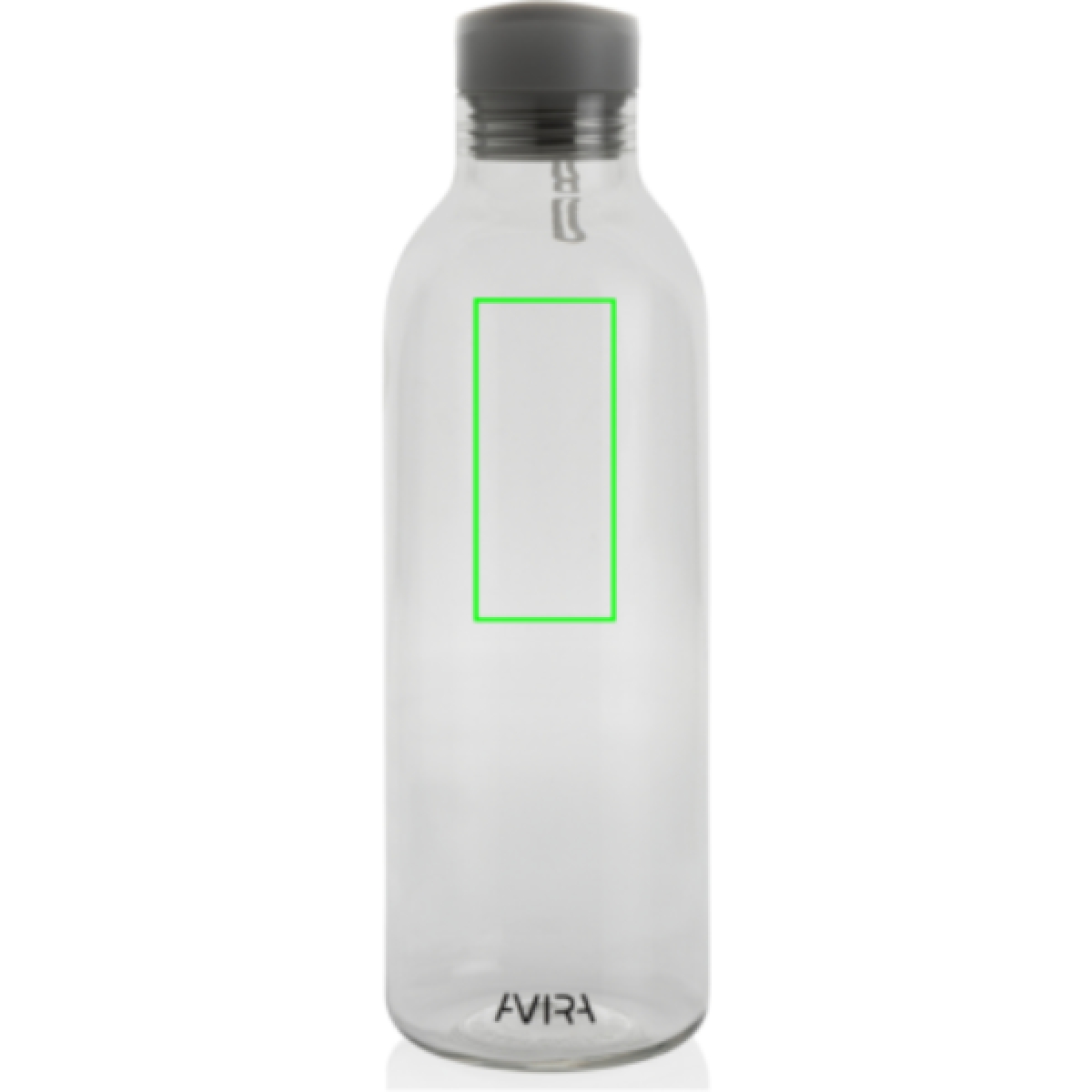 Alvira waterfles 1000 ml - rPET - transparant gekleurd - Artikel voorzijde boven