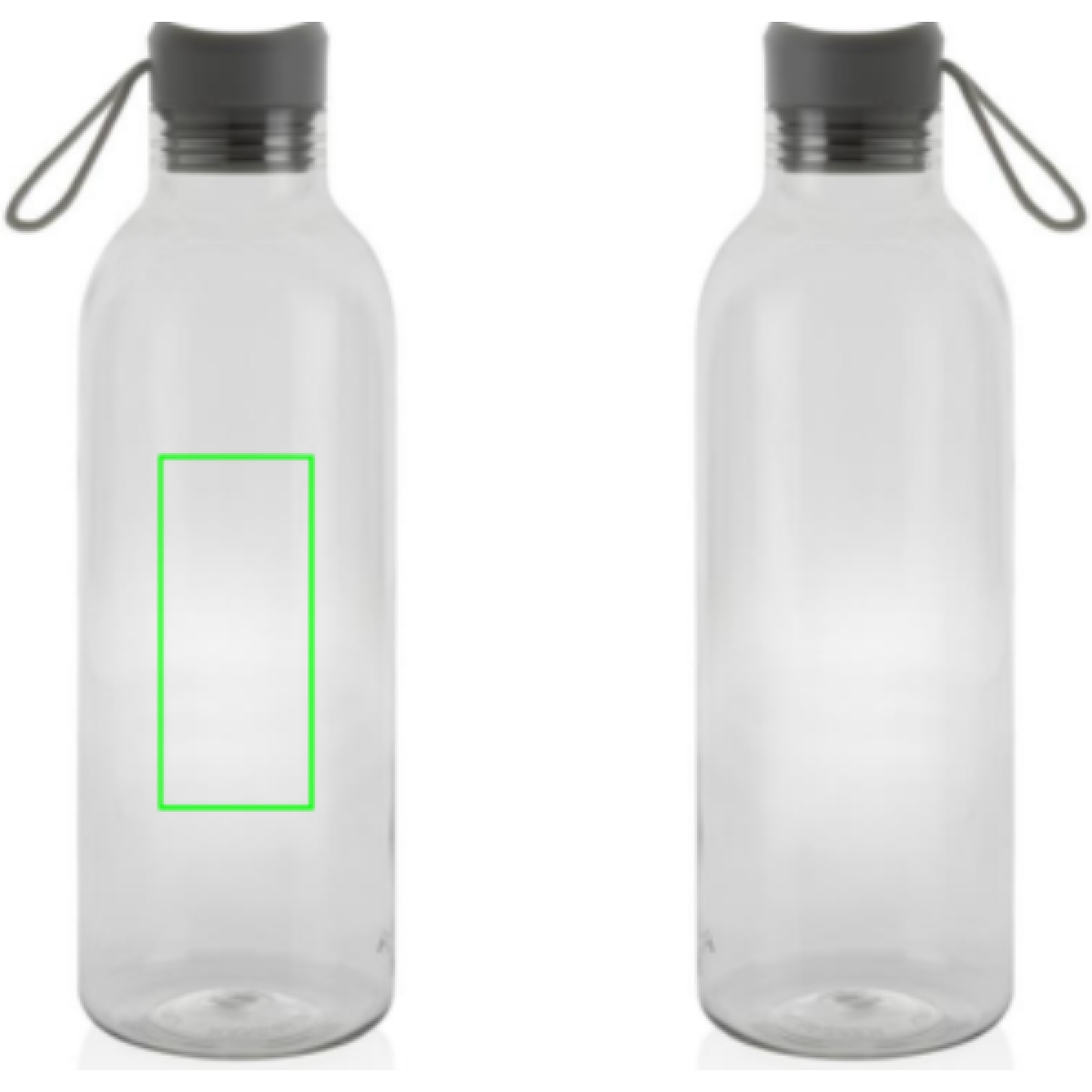 Alvira waterfles 1000 ml - rPET - transparant gekleurd - Arikel links midden