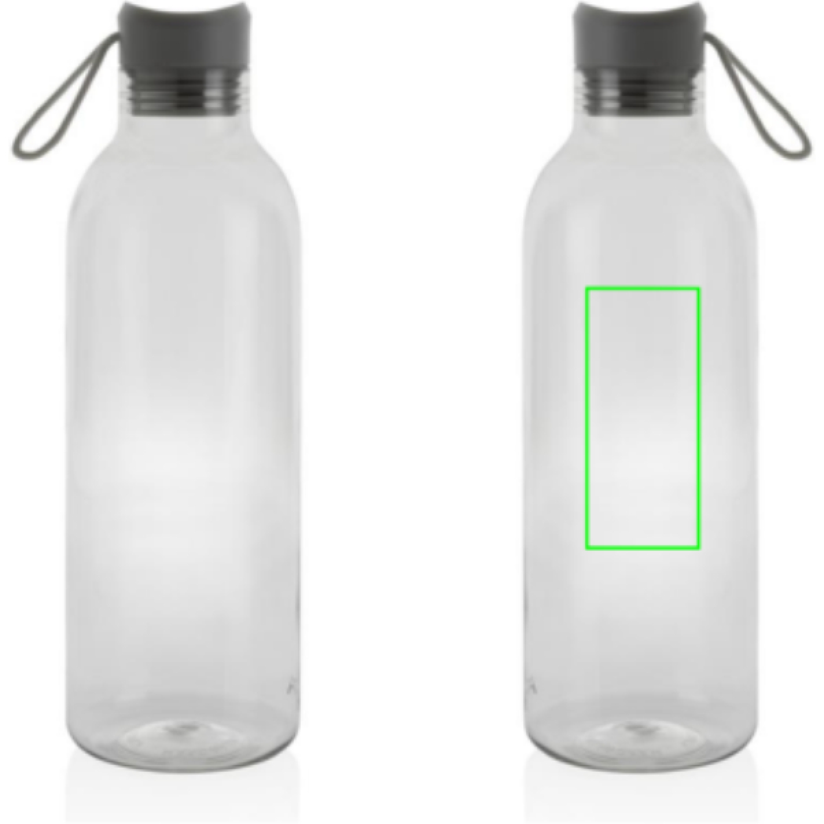 Alvira waterfles 1000 ml - rPET - transparant gekleurd - Artikel rechts