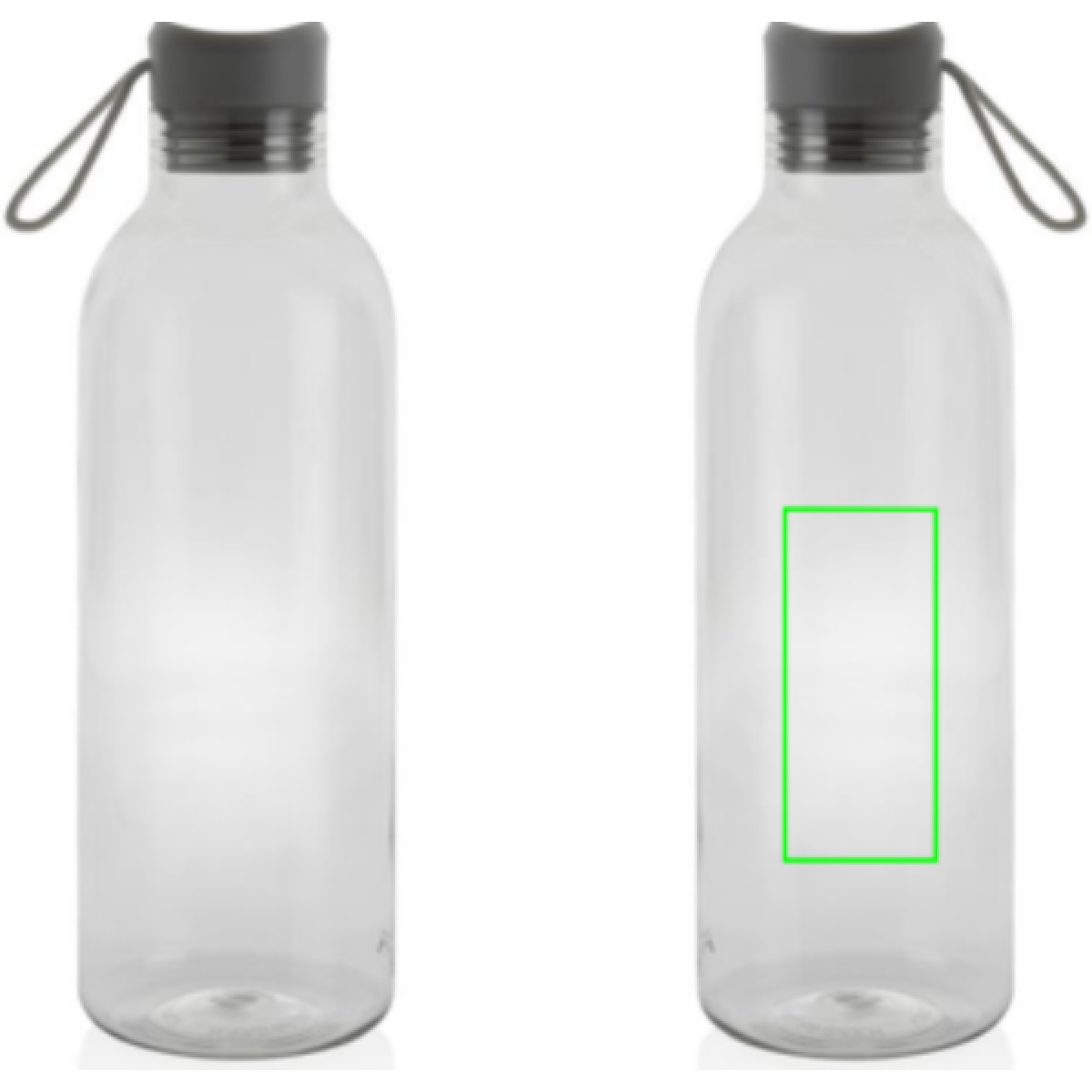 Alvira waterfles 1000 ml - rPET - transparant gekleurd - Artikel rechts onder