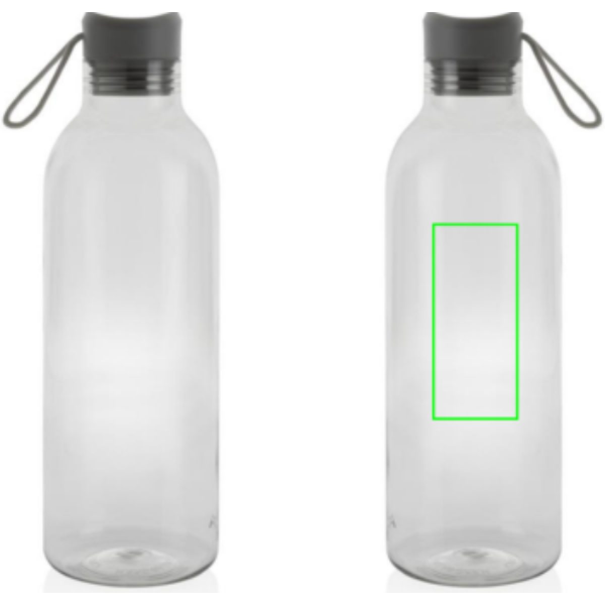 Alvira waterfles 1000 ml - rPET - transparant gekleurd - Artikel rechts midden