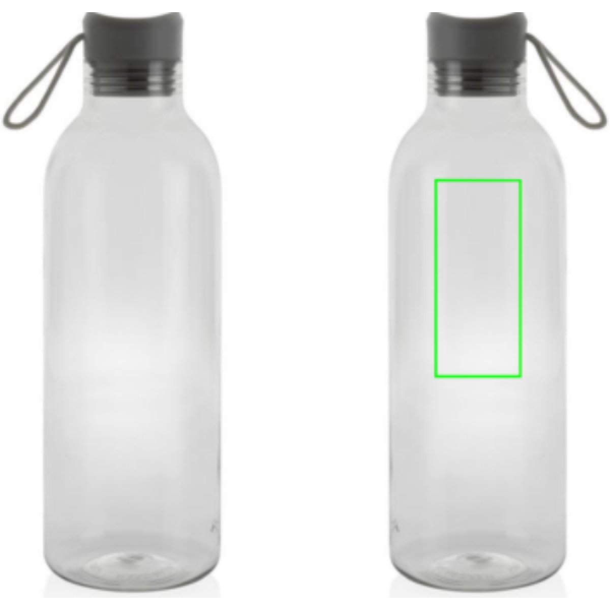 Alvira waterfles 1000 ml - rPET - transparant gekleurd - Artikel rechts boven