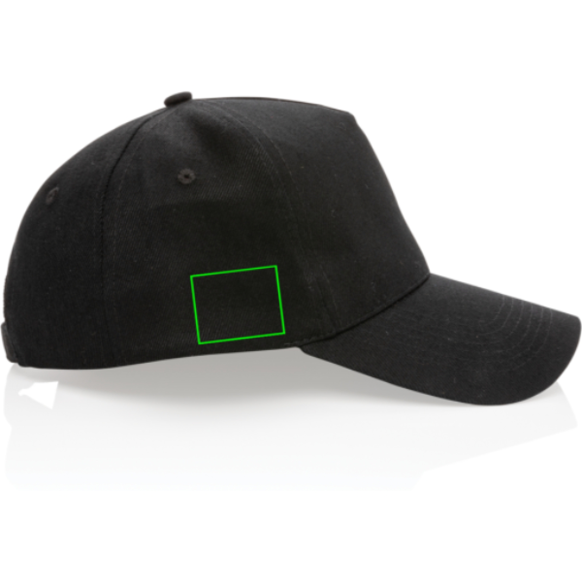  Impact AWARE™ 5 panel cap - gerecycled katoen - gespsluiting - Artikel zijkant rechts