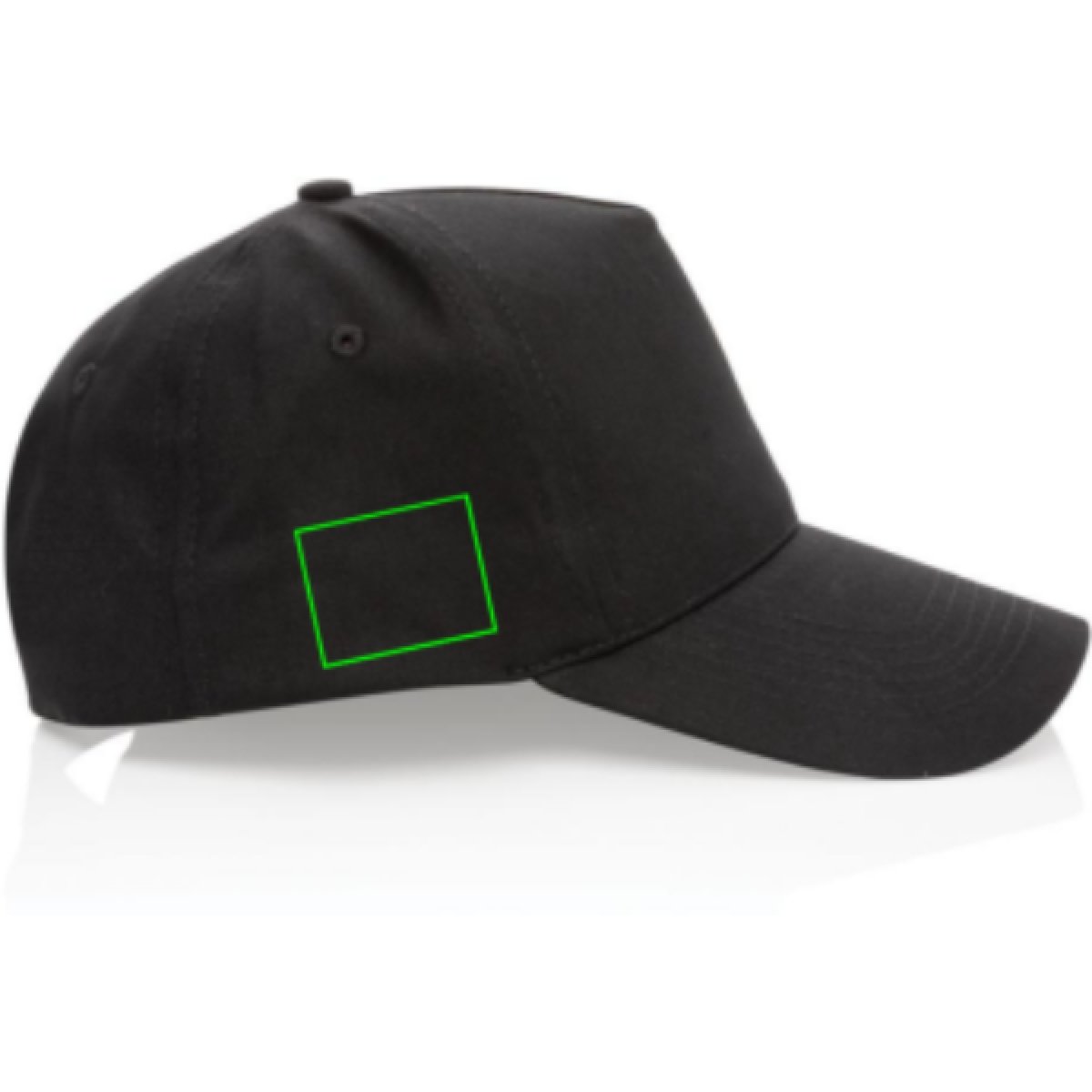  Impact AWARE™ 5 panel cap - gerecycled katoen - klittenbandsluiting - Artikel zijkant rechts
