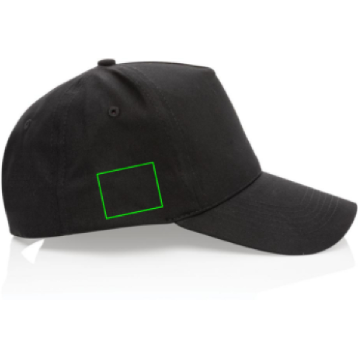  Impact AWARE™ 5 panel cap - gerecycled katoen - klittenbandsluiting - Artikel zijkant rechts