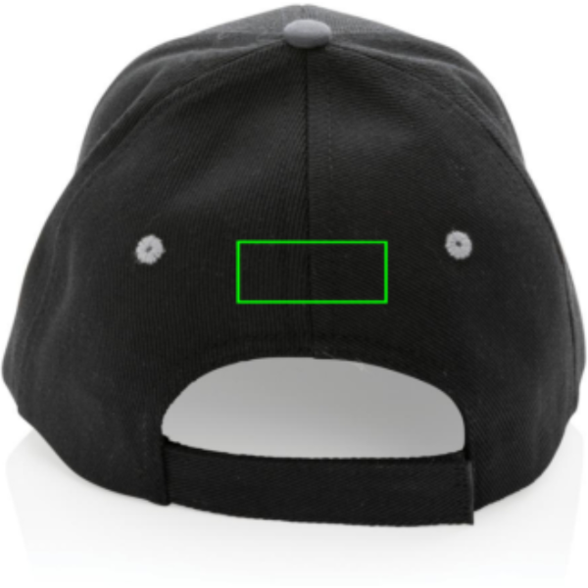 Impact AWARE ™ 6 panel cap - gerecycled katoen - klittenbandsluiting - Artikel achterzijde