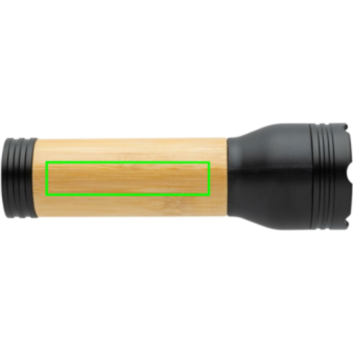 Lucid zaklamp - gerecycled plastic/bamboe - oplaadbaar - 5 uur levensduur - 100M bereik - Zaklamp