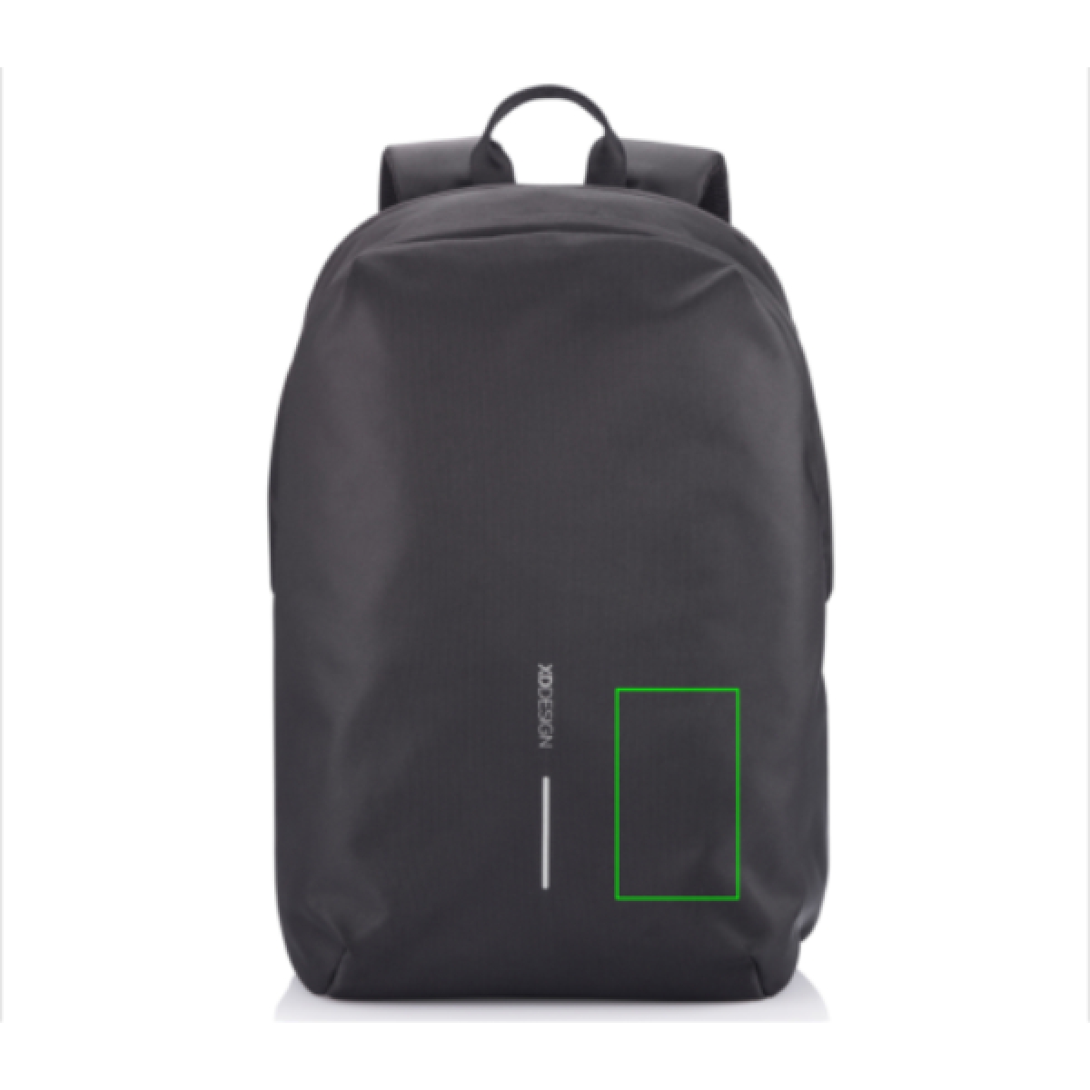 Bobby Soft rugzak - 16L - rPET polyester - USB poort - laptopvak - anti diefstal - Artikel voorzijde rechts