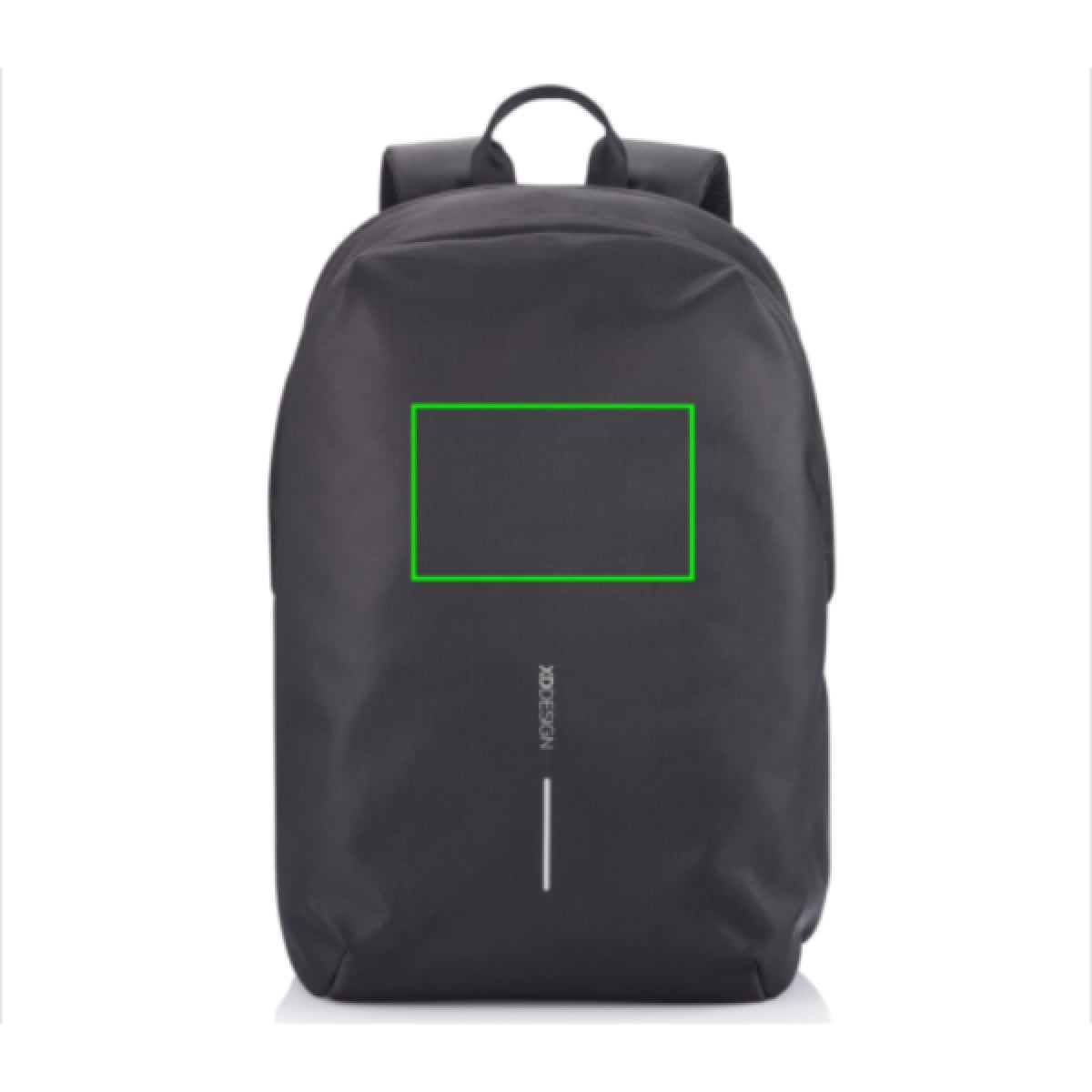 Bobby Soft rugzak - 16L - rPET polyester - USB poort - laptopvak - anti diefstal - Artikel voorzijde boven