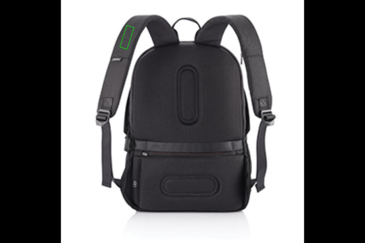 Bobby Soft rugzak - 16L - rPET polyester - USB poort - laptopvak - anti diefstal - Band