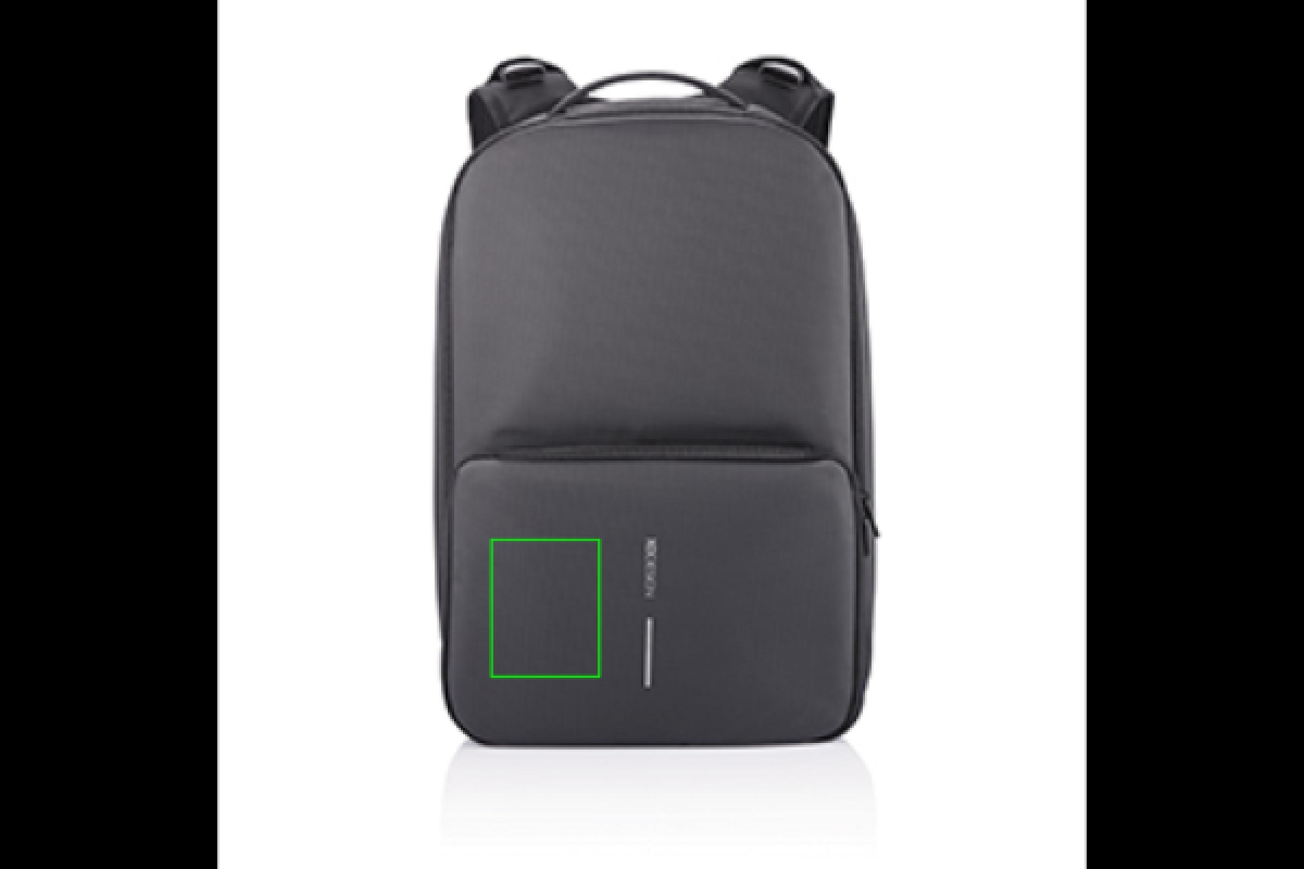 Flex Gym rugzak - 24L - rPET polyester - USB poort - laptopvak - anti diefstal - Artikel links onder Flex Gym rugzak - 24L - rPET polyester - USB poort - laptopvak - anti diefstal - Artikel links onder