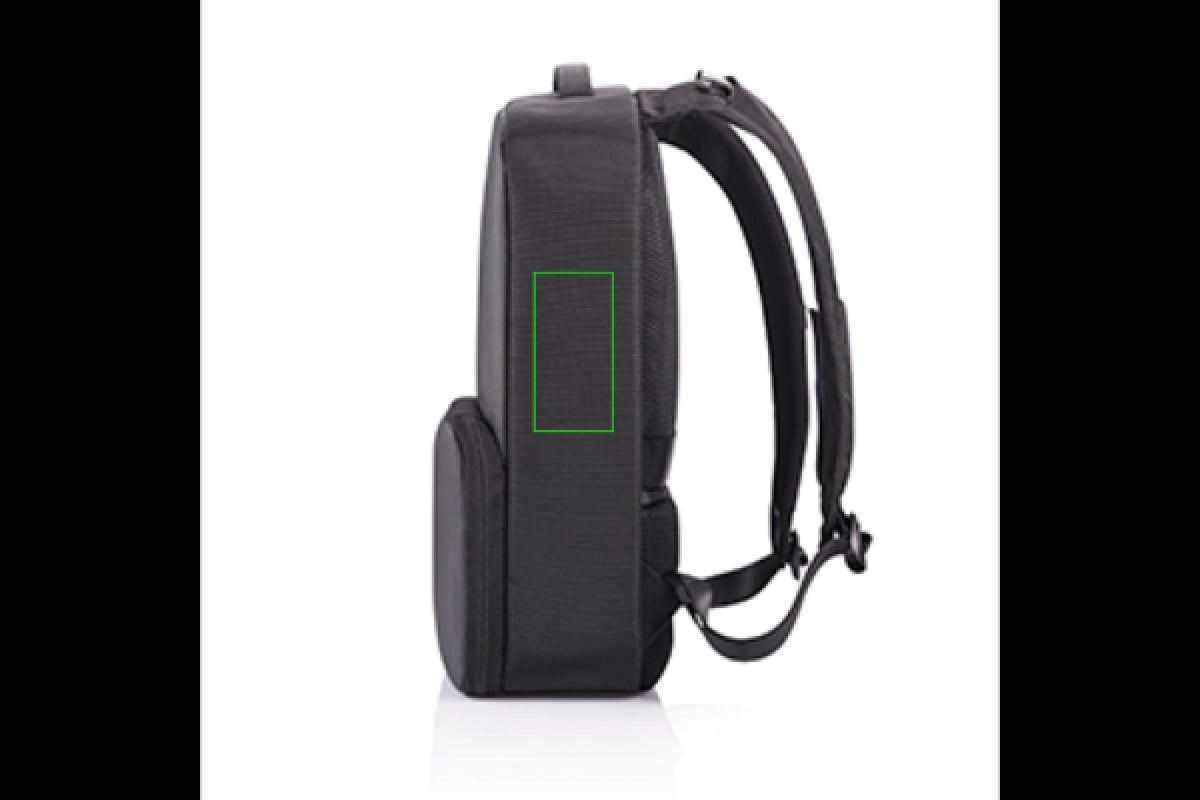 Flex Gym rugzak - 24L - rPET polyester - USB poort - laptopvak - anti diefstal - Artikel zijkant rechts Flex Gym rugzak - 24L - rPET polyester - USB poort - laptopvak - anti diefstal - Artikel zijkant rechts