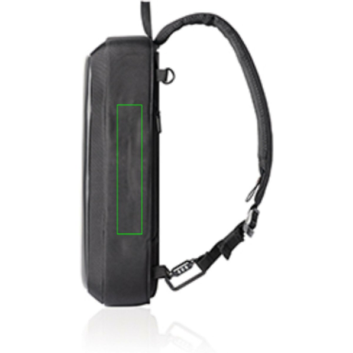 Bobby Bizz 2.0 rugzak - 10,5L - rPET polyester - laptopvak - anti diefstal - Artikel zijkant rechts Bobby Bizz 2.0 rugzak - 10,5L - rPET polyester - laptopvak - anti diefstal - Artikel zijkant rechts