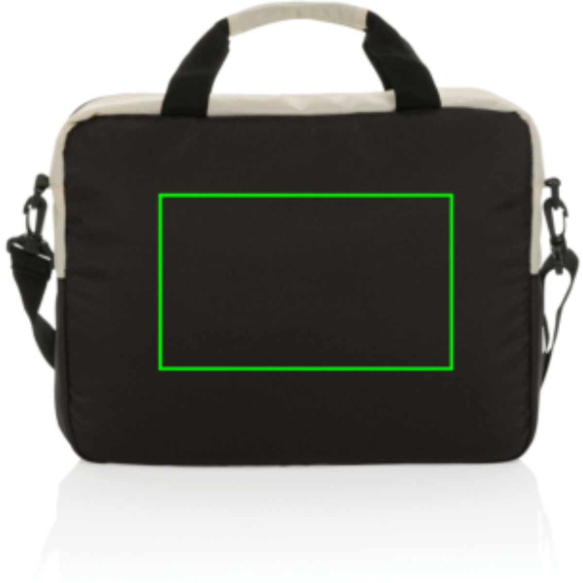 Kazu Aware™ laptoptas - rPET polyester - Artikel achterzijde