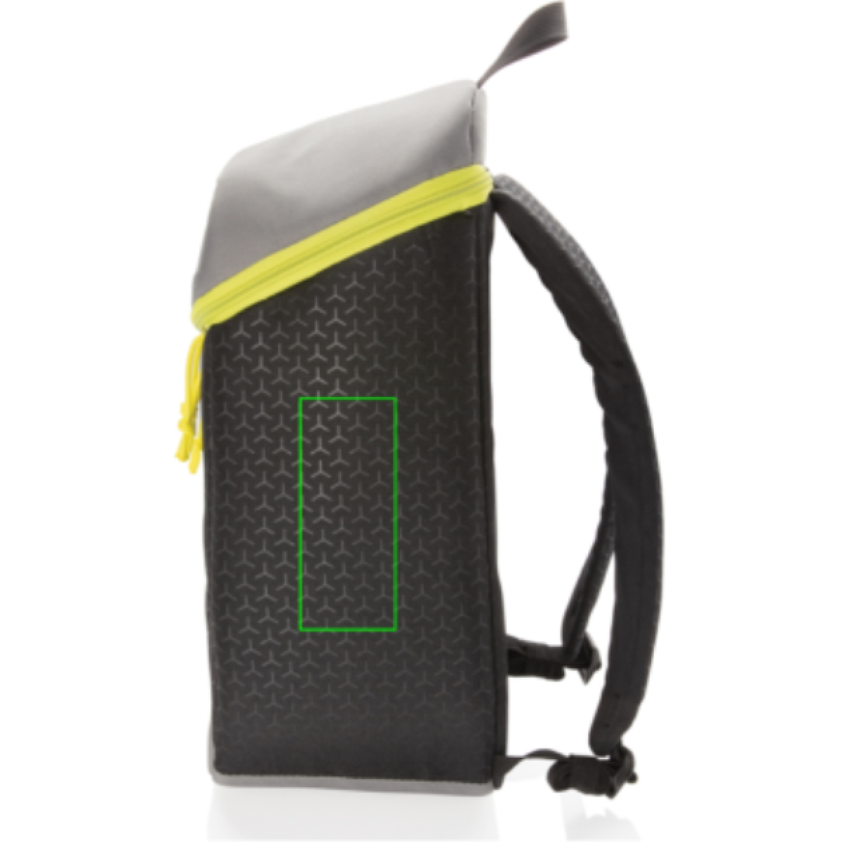 Hiking koelrugzak 10 L - polyester - draaghandvat - Artikel zijkant rechts