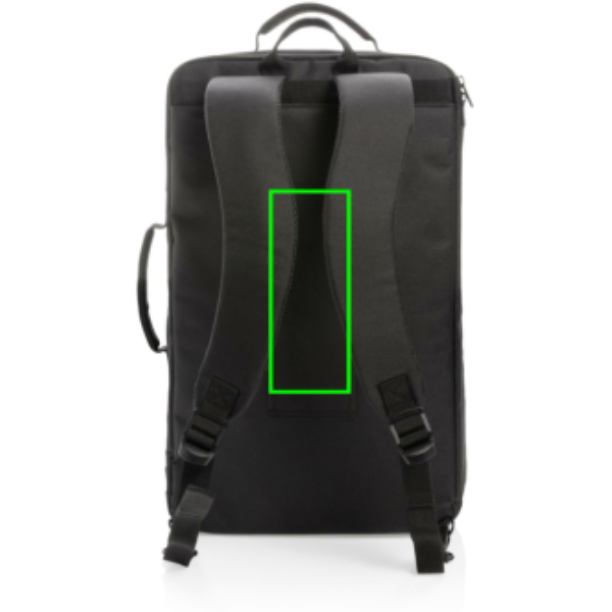 Swiss Peak reisrugzak - 21L - polyester - laptopvak - trolley bagageriem - Artikel achterzijde midden