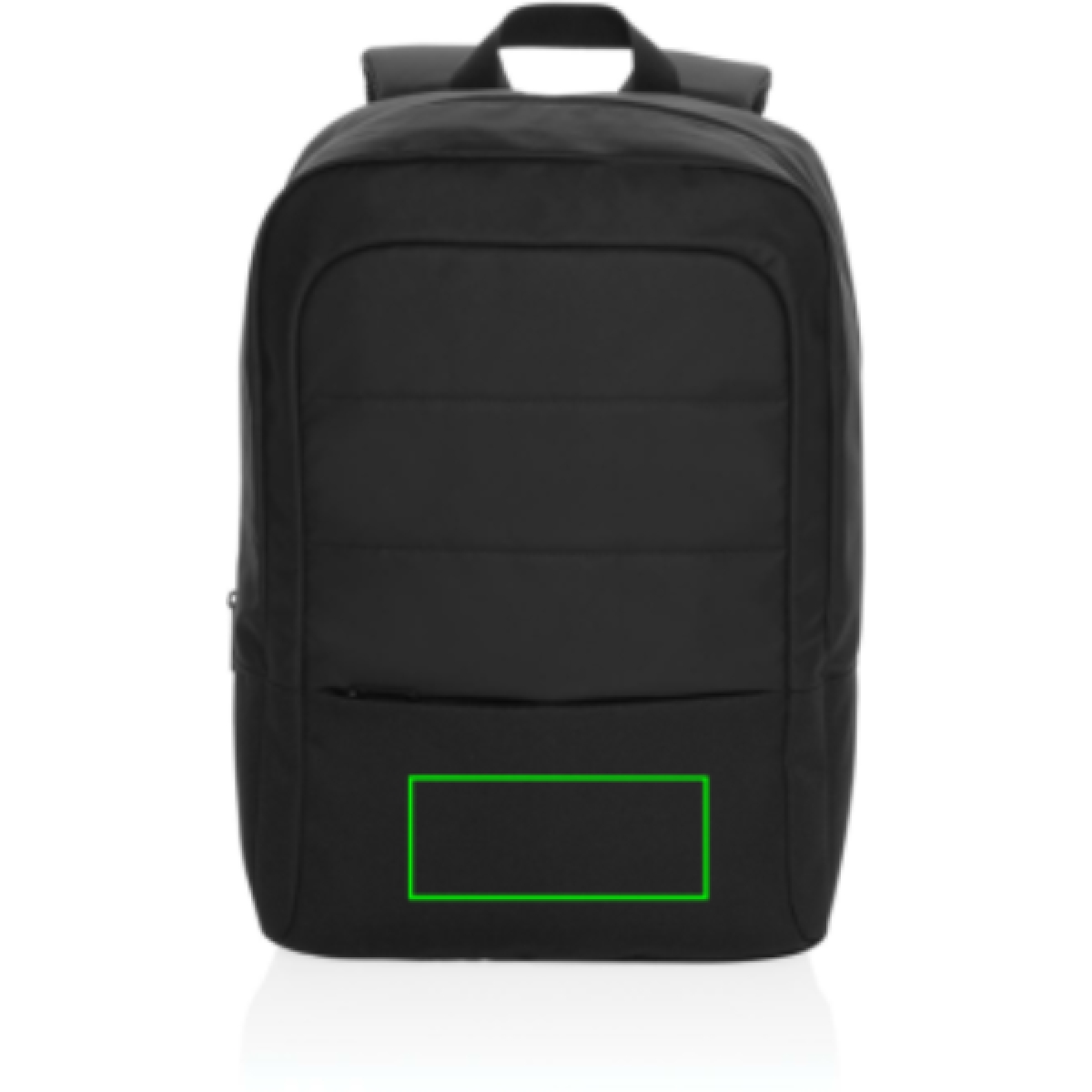 Armond laptoprugzak - 17L - rPET - met voorvak met rits - Artikel voorzijde onder