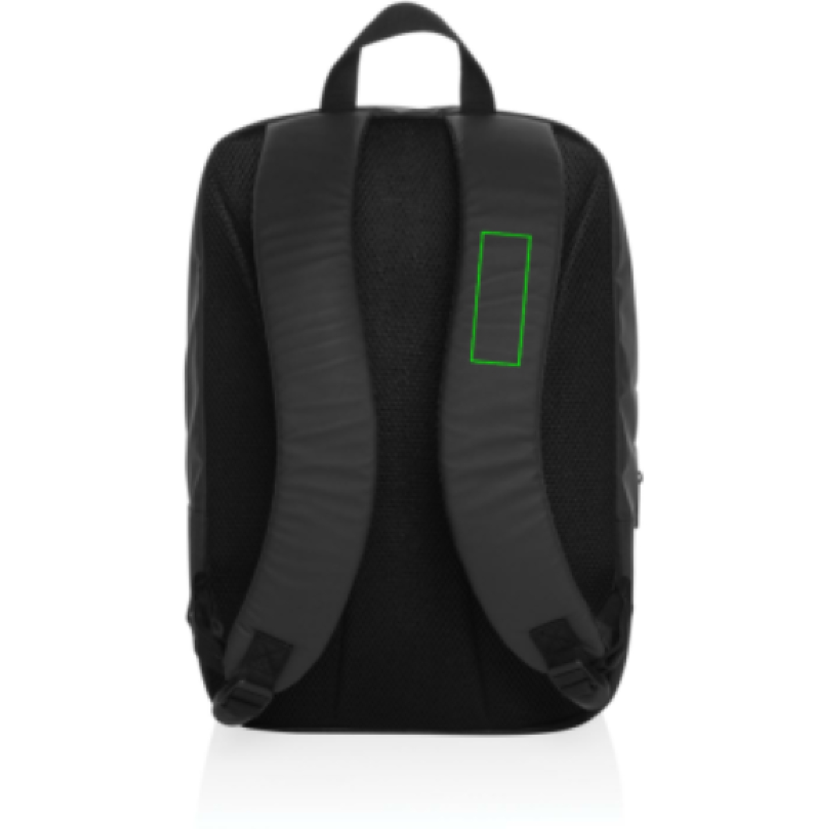 Armond laptoprugzak - 17L - rPET - met voorvak met rits - Band links